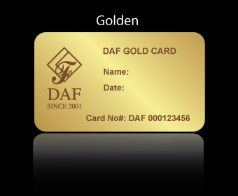 Gold customer privilege card